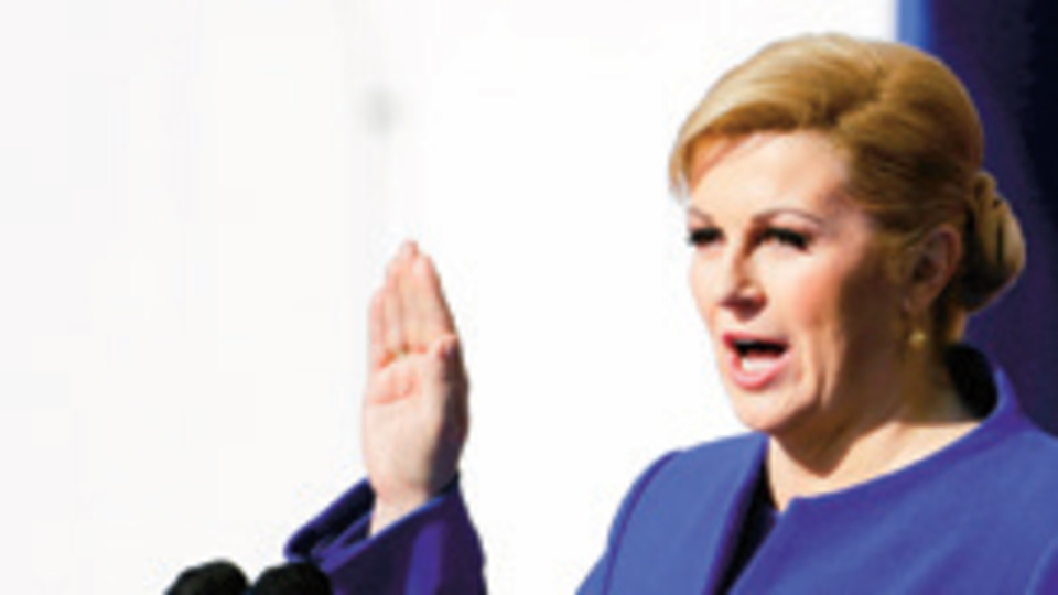 Kadın başkan yemin etti