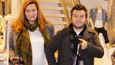 Eşiyle görüntülendi