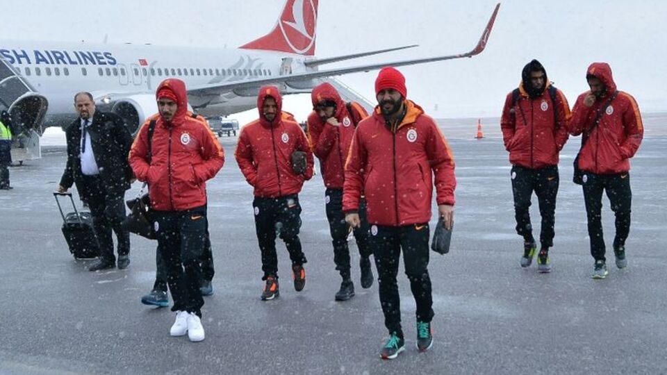 Galatasaray kafilesi Sivas'a geldi
