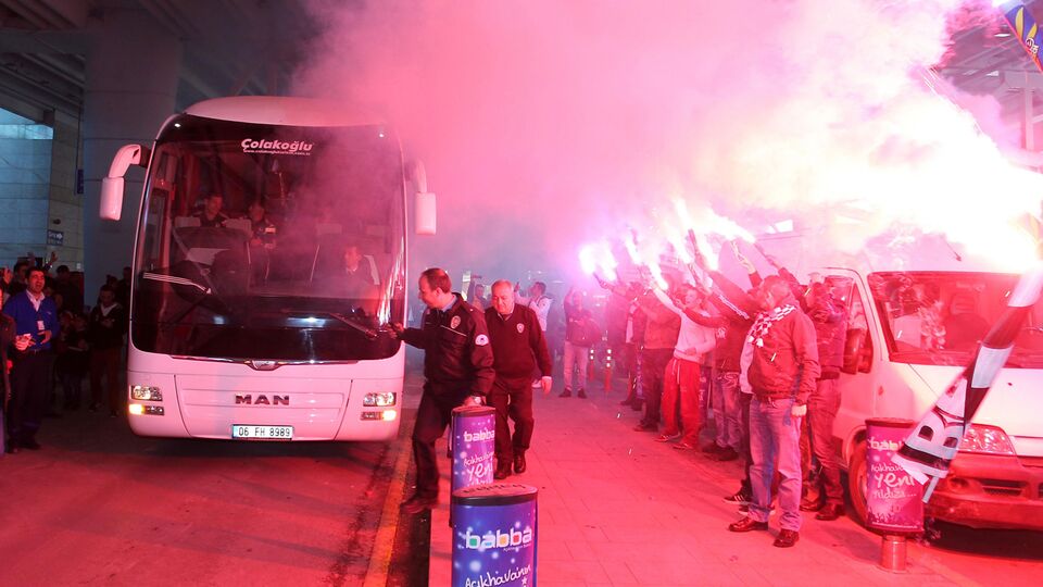 Beşiktaş'a, Ankara'da coşkulu karşılama