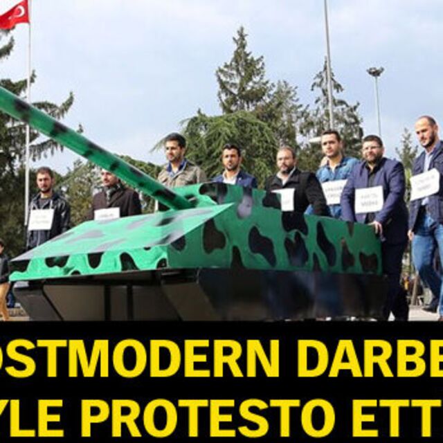 "Postmodern darbe"yi böyle protesto ettiler