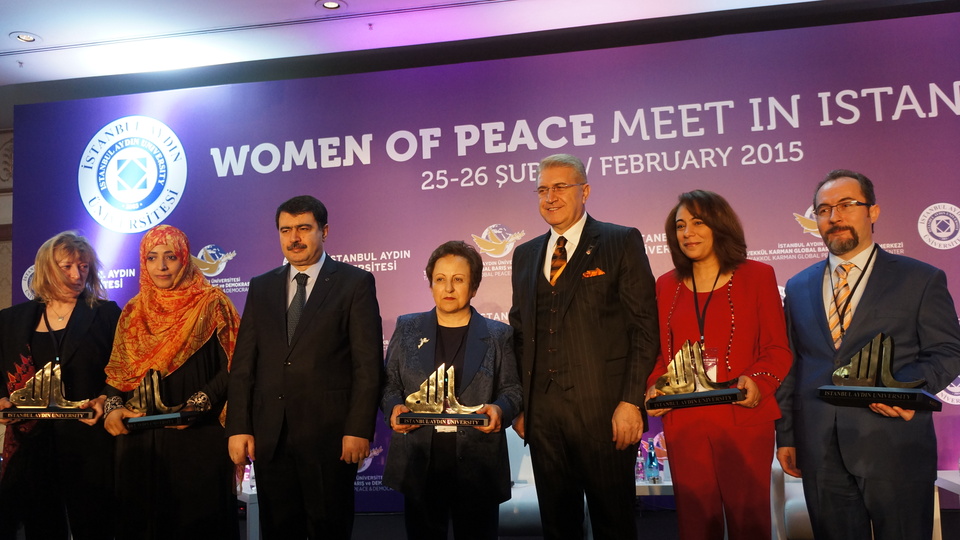 Nobel Barış ödüllü kadınlardan Özgecan mesajı