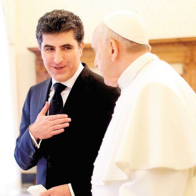 Barzani, Papa'yla buluştu