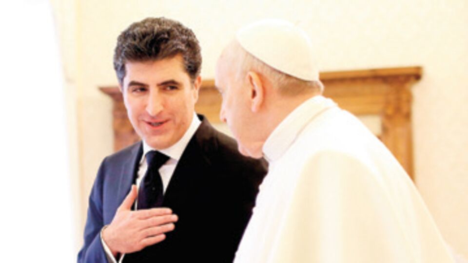 Barzani, Papa'yla buluştu