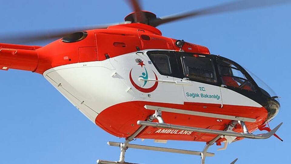 Gece görüşlü ambulans helikopterler uçuşa hazır