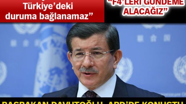 Başbakan Davutoğlu ABD'de konuştu