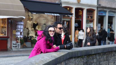 Brugge'de klip çekti