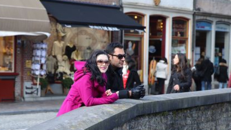 Brugge'de klip çekti