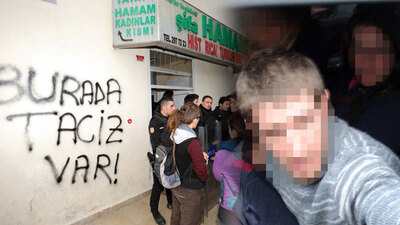 İstanbul'da hamamda taciz!