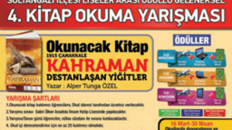 Sultangazi'de kitap okuma yarışması