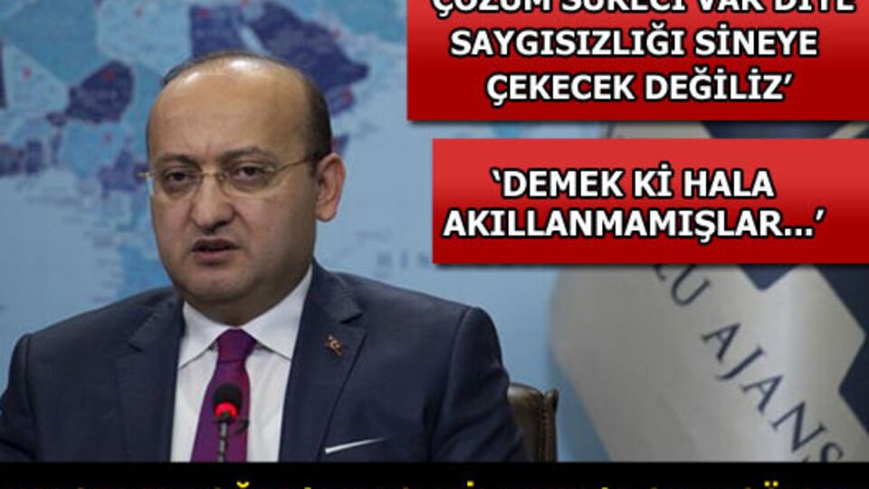 Yalçın Akdoğan'dan Cemil Bayık'a sert sözler