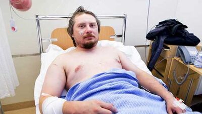 Kutup ayısı turist kafilesine saldırdı