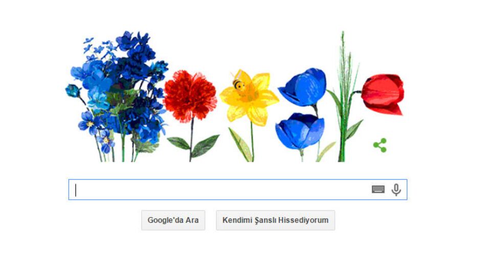 Google'dan ilkbahar ekinoksu için doodle!