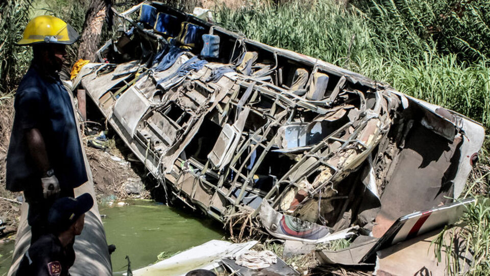 Venezuela'da otobüs faciası