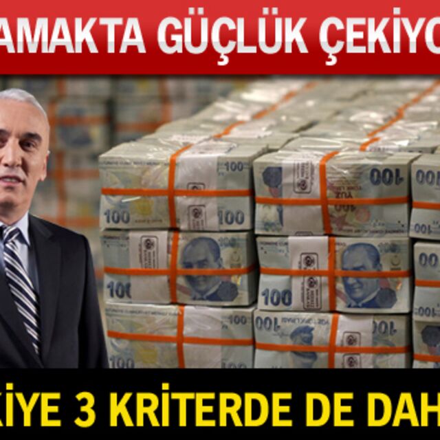 Türkiye 3 kriterde de daha iyi!