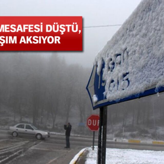 Bolu Dağı'nda şaşırtan manzara!