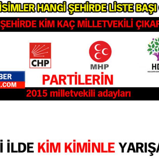 Hangi ilde kim kiminle yarışacak?