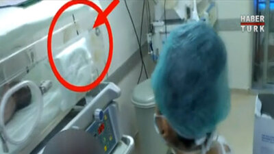 Özel hastanede skandal görüntü!