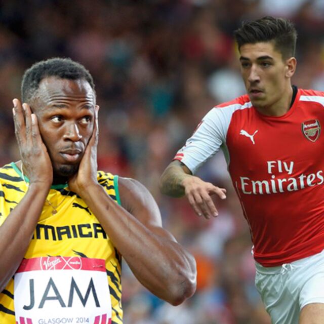 Arsenalli yıldız Bolt'u solladı