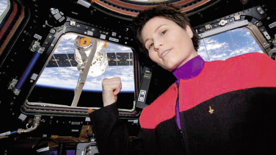 "Uzayda kahve keyfi"