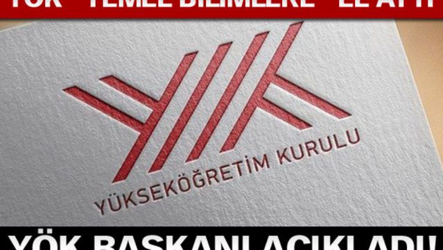 YÖK Başkanı açıkladı