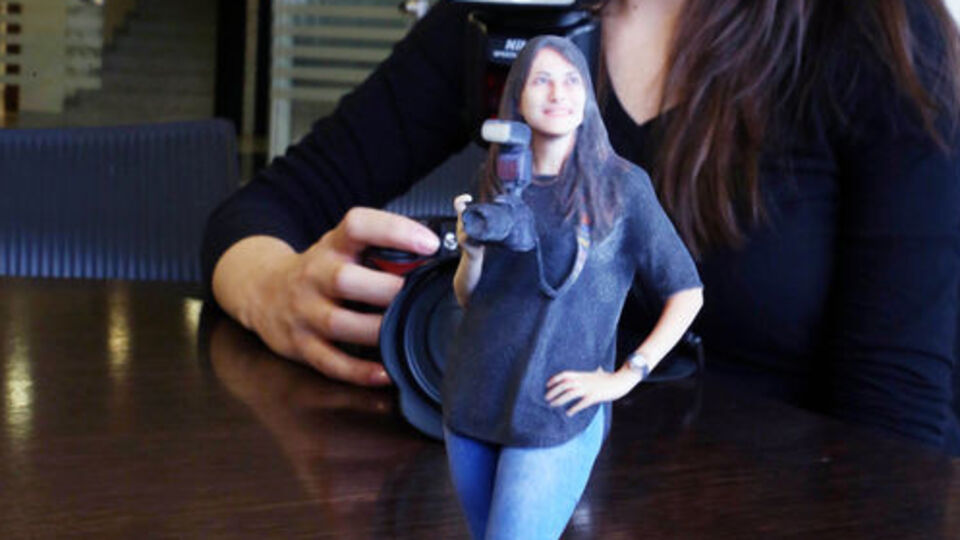 Fotoğrafın yerine 3D minyatür