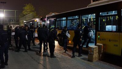 Takviye polisler 1 Mayıs için İstanbul'da