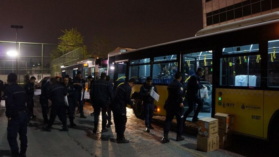 Takviye polisler 1 Mayıs için İstanbul'da