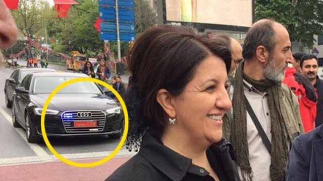 HDP'li vekil Beşiktaş'a makam aracıyla geldi