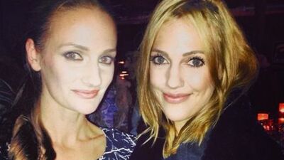 Ablasıyla ilk poz...