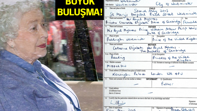 Bir prensesin doğum belgesi!