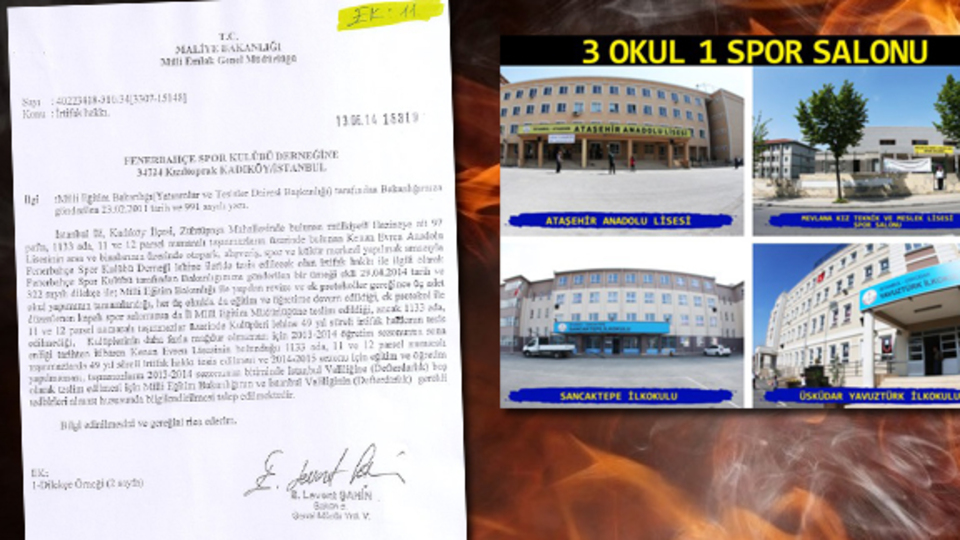 Fenerbahçe'den Bakanlığa belgeli cevap