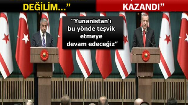 Erdoğan ve Akıncı'dan ortak açıklama