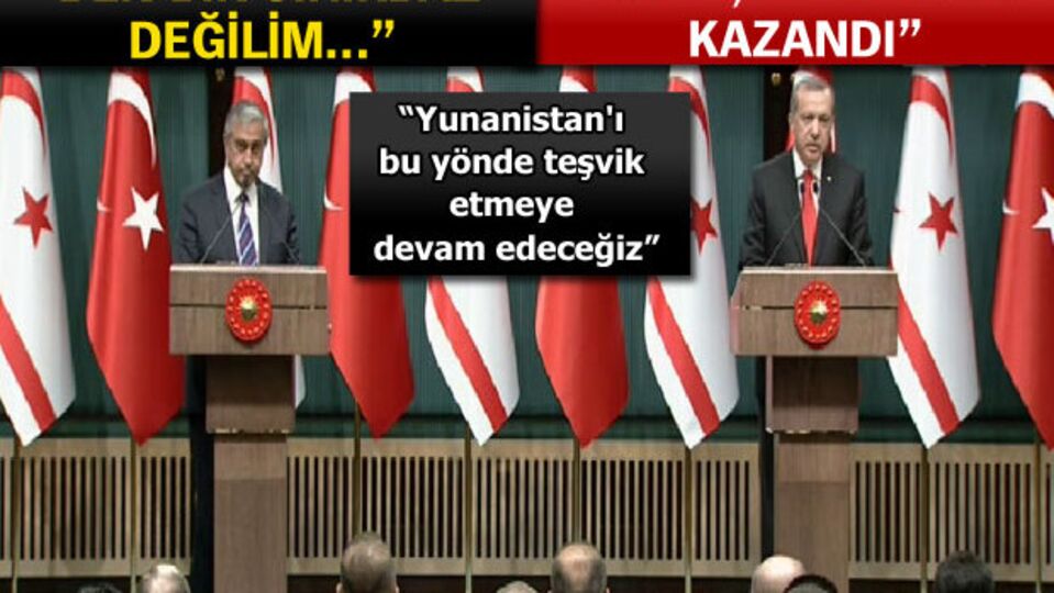 Erdoğan ve Akıncı'dan ortak açıklama