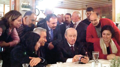 Bahçeli çay molası verdi