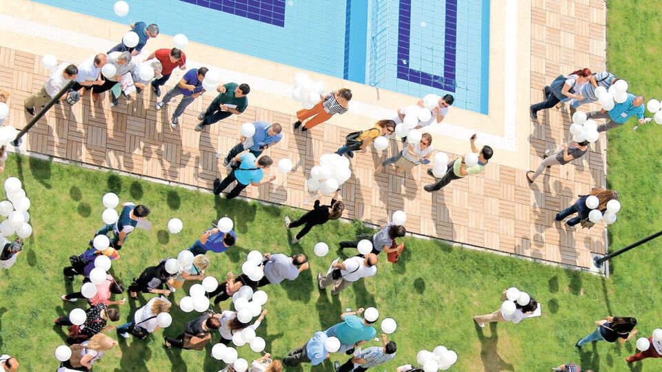 Balonlar Soma için uçuruldu