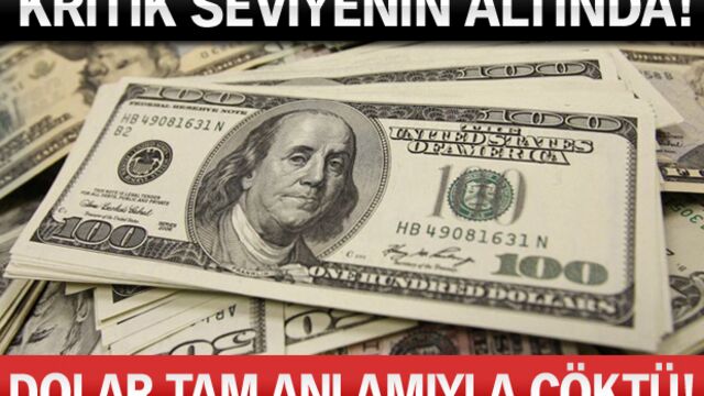 Dolar tam anlamıyla çöktü!