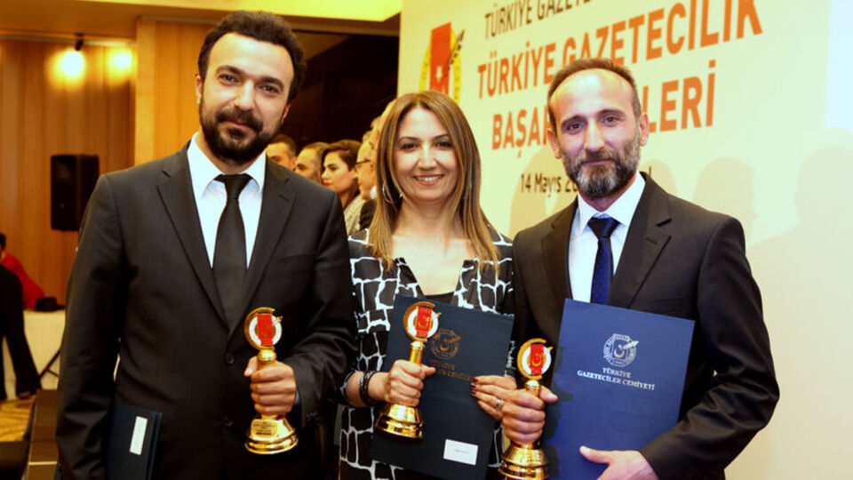 Türkiye Gazeteciler Cemiyeti'nden Habertürk Gazetesi'ne 3 ödül