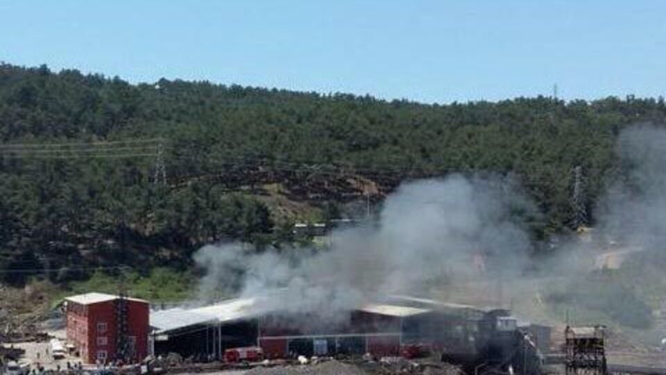 Soma'da korkutan yangın