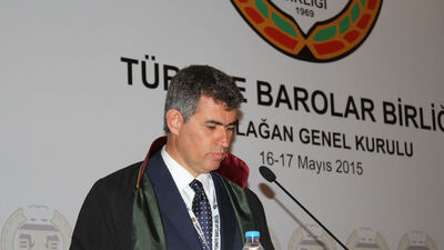 Türkiye Barolar Birliği töreninde protesto