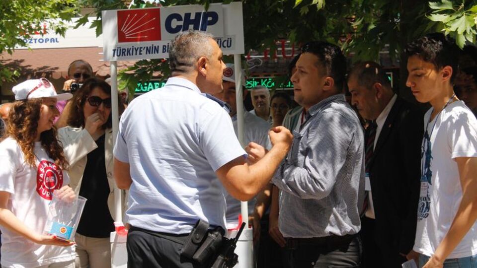Zabıta'dan CHP'ye tutanak