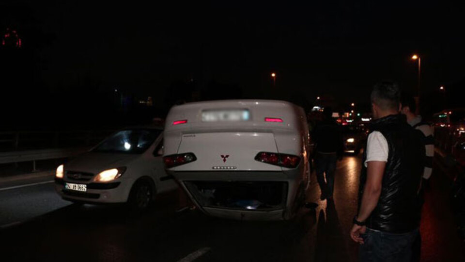 Üniversiteliler kaza yaptı: 5 yaralı