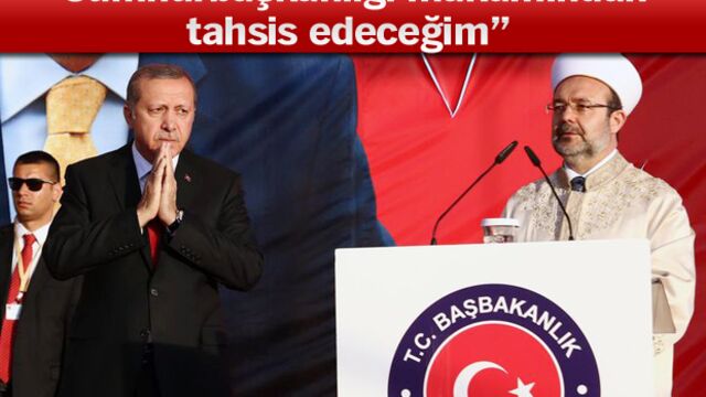 Erdoğan'dan Diyanet İşleri Başkanı'na jest
