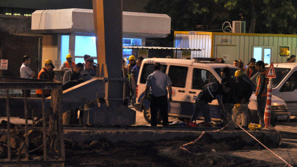 Metro inşaatında feci kaza