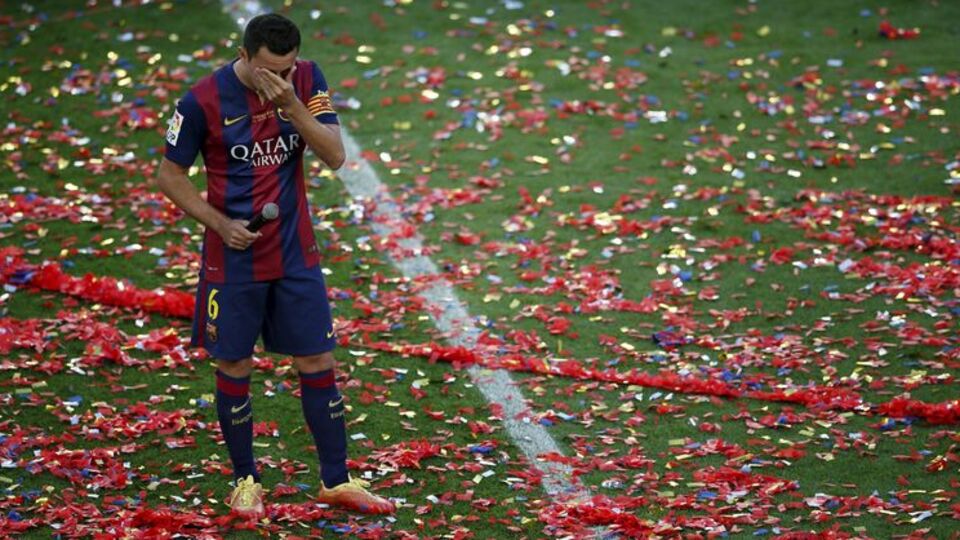 Xavi gözyaşlarıyla...