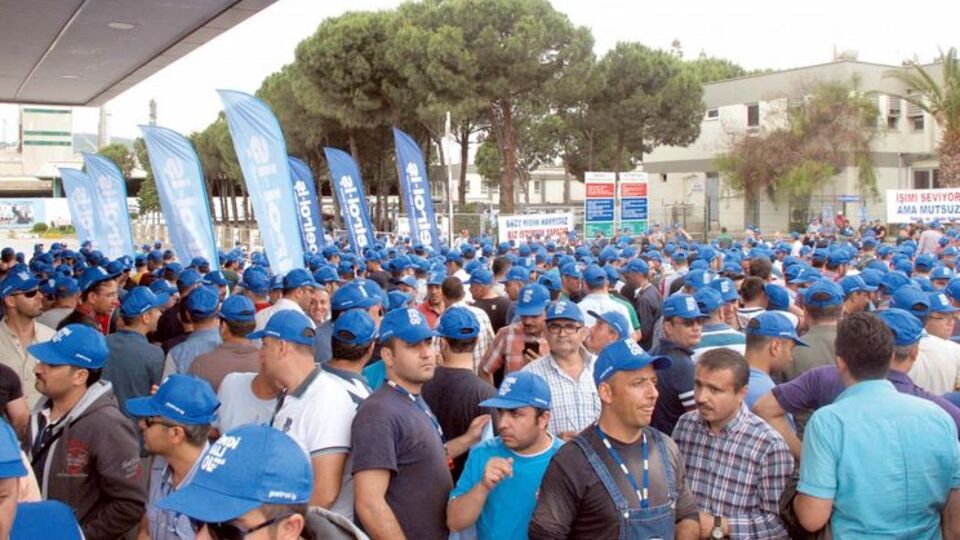 Dev fabrikada üretim durdu