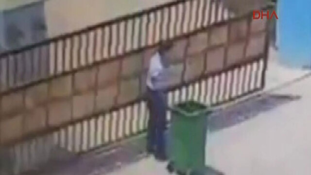 Şok ölüm kameralara böyle yansıdı!