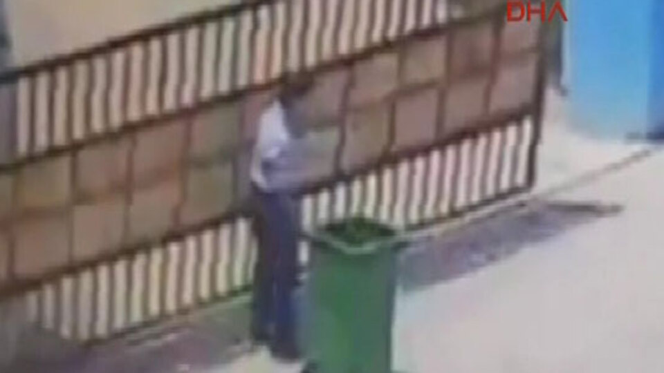 Şok ölüm kameralara böyle yansıdı!