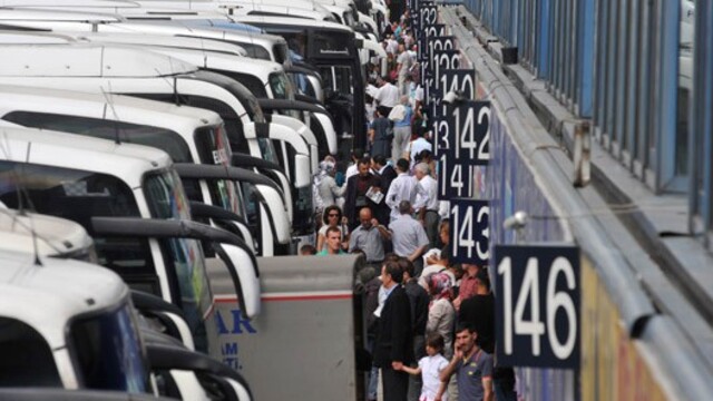 Otogar'da seçim yoğunluğu