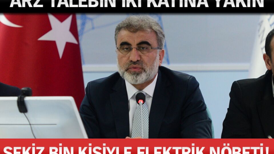 Sekiz bin kişiyle elektrik nöbeti!
